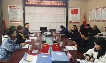 涼山州國資委領(lǐng)導(dǎo)帶隊(duì)到州農(nóng)投集團(tuán)開展安全生產(chǎn)、森林草原防滅火及信訪維穩(wěn)工作綜合督查