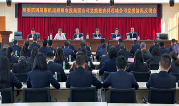 州委第四巡察組巡察州農(nóng)投集團公司黨委情況反饋會召開